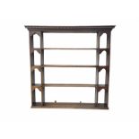 Georgian style mahogany plate rack