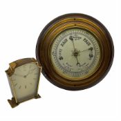 A mid-20th century hall barometer with a compensated Aneroid movement