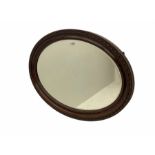 Early 20th century oval wall mirror