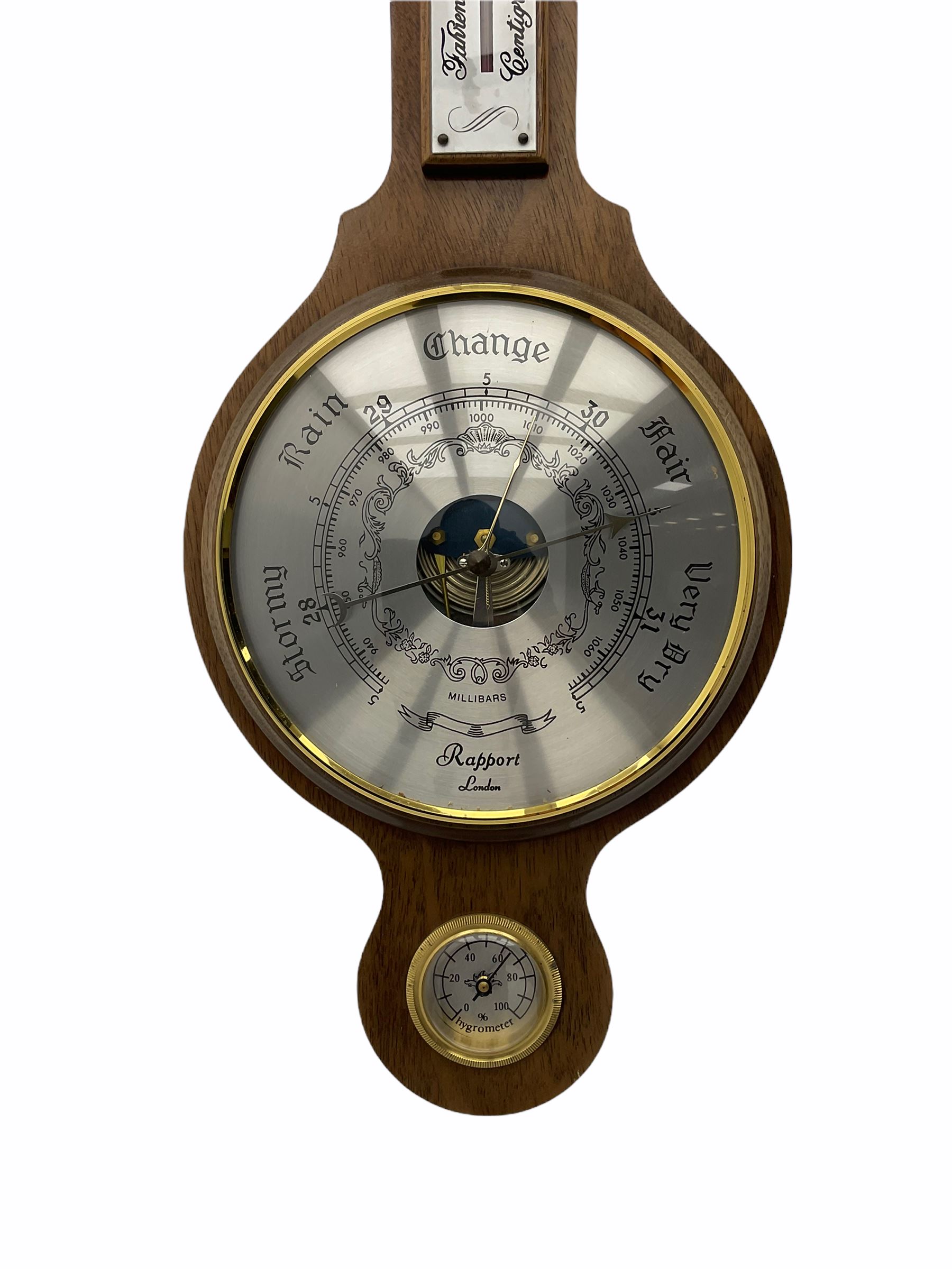 Contemporary wall hanging aneroid barometer by Rapport of London - Image 2 of 4