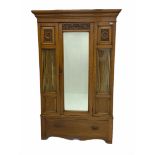 Edwardian oak wardrobe