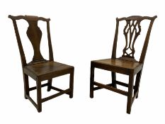 18th century country oak chair