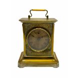 Late 19th century German Junghans �Joker �carriage clock with a musical alarm