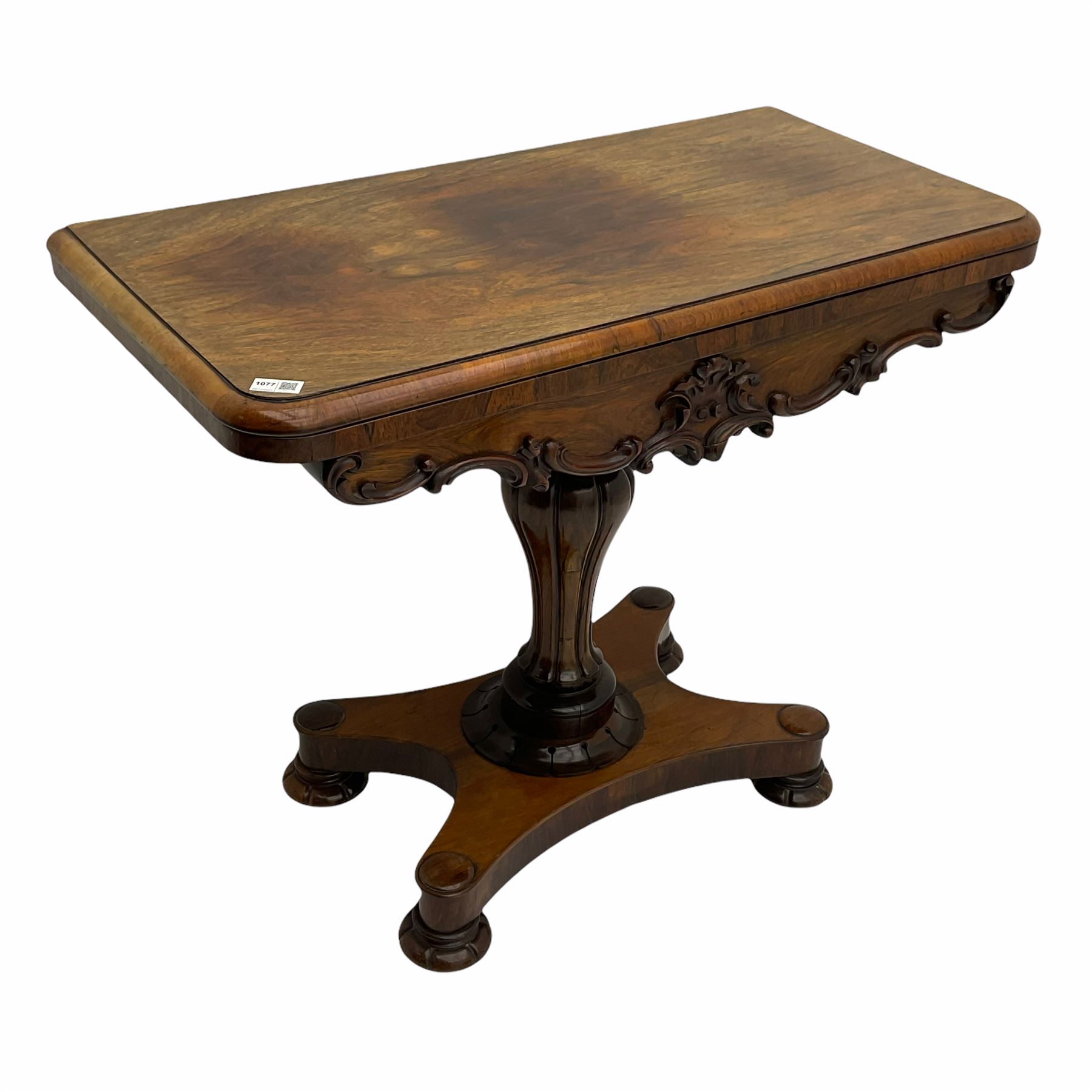 Victorian rosewood card table - Image 3 of 5