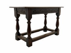 18th century style oak hall table