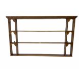 Georgian style medium oak plate rack