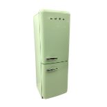 Smeg light blue finish fridge freezer