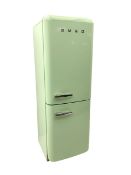 Smeg light blue finish fridge freezer