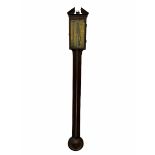 William IV mahogany stick barometer signed �Torre & Co