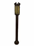 William IV mahogany stick barometer signed �Torre & Co
