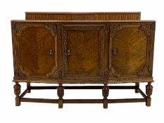 Early 20th century carved oak sideboard