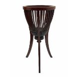 Small Georgian style mahogany circular jardini�re stand