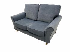 Pair of two seat sofas and matching armchair