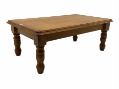 Contemporary hardwood coffee table