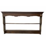 George III oak plate rack