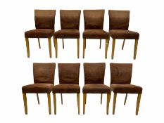 Set of eight dining chairs