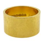 22ct gold wide wedding band