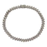 18ct white gold diamond bracelet