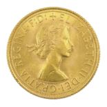 Queen Elizabeth II 1962 gold full sovereign