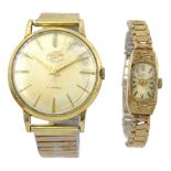 Rotary 9ct gold ladies manual wind wristwatch