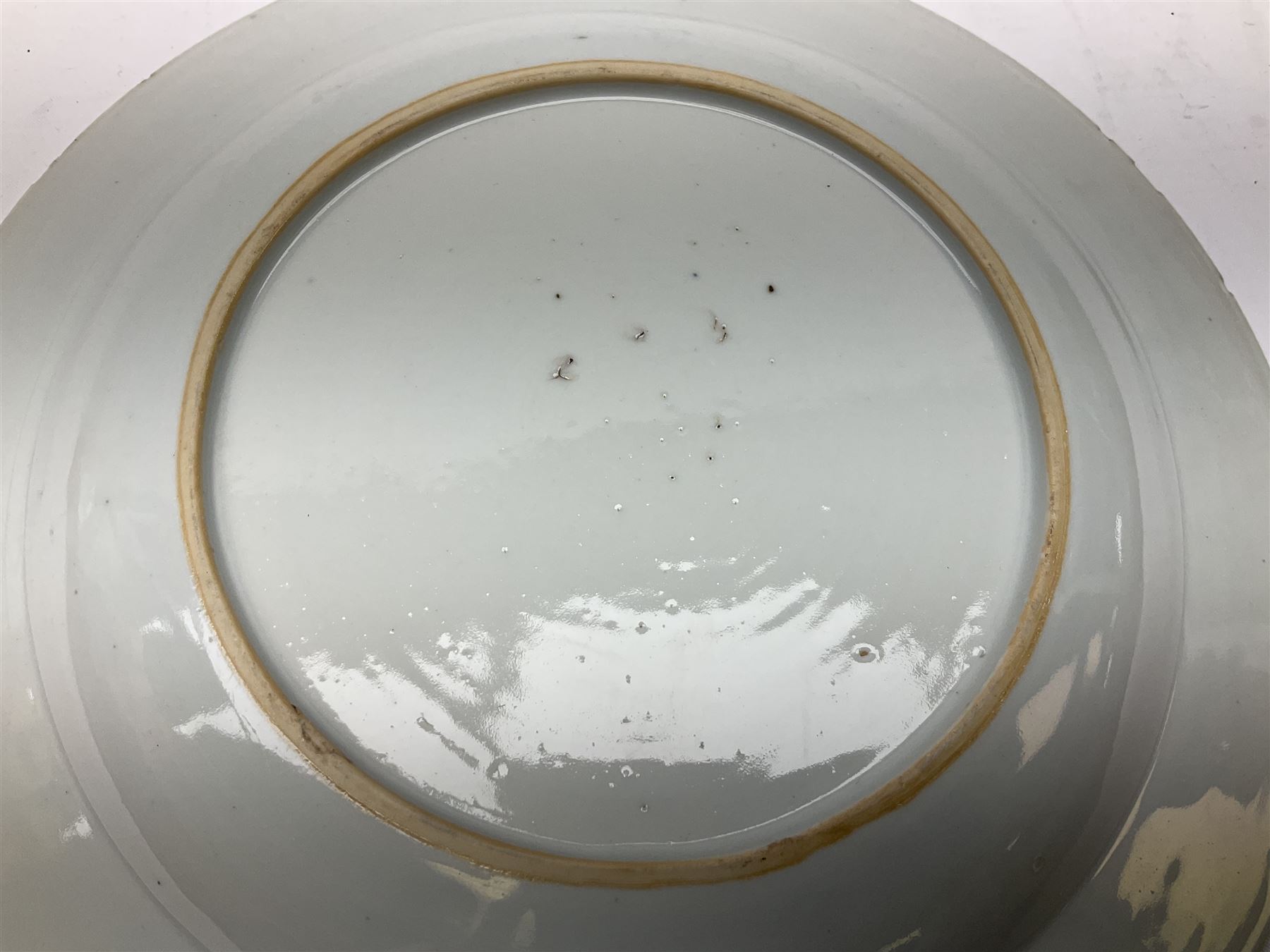 Three 18th century Chinese porcelain plates - Image 18 of 19