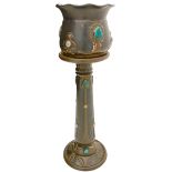 Early 20th century Bretby Art Nouveau Jardini�re and stand
