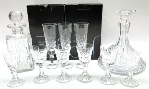 Set of six Waterford Crystal sherry glasses