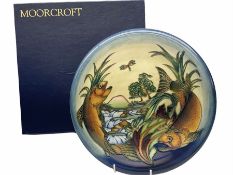 Moorcroft charger of circular form