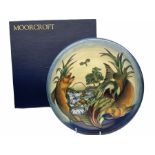 Moorcroft charger of circular form