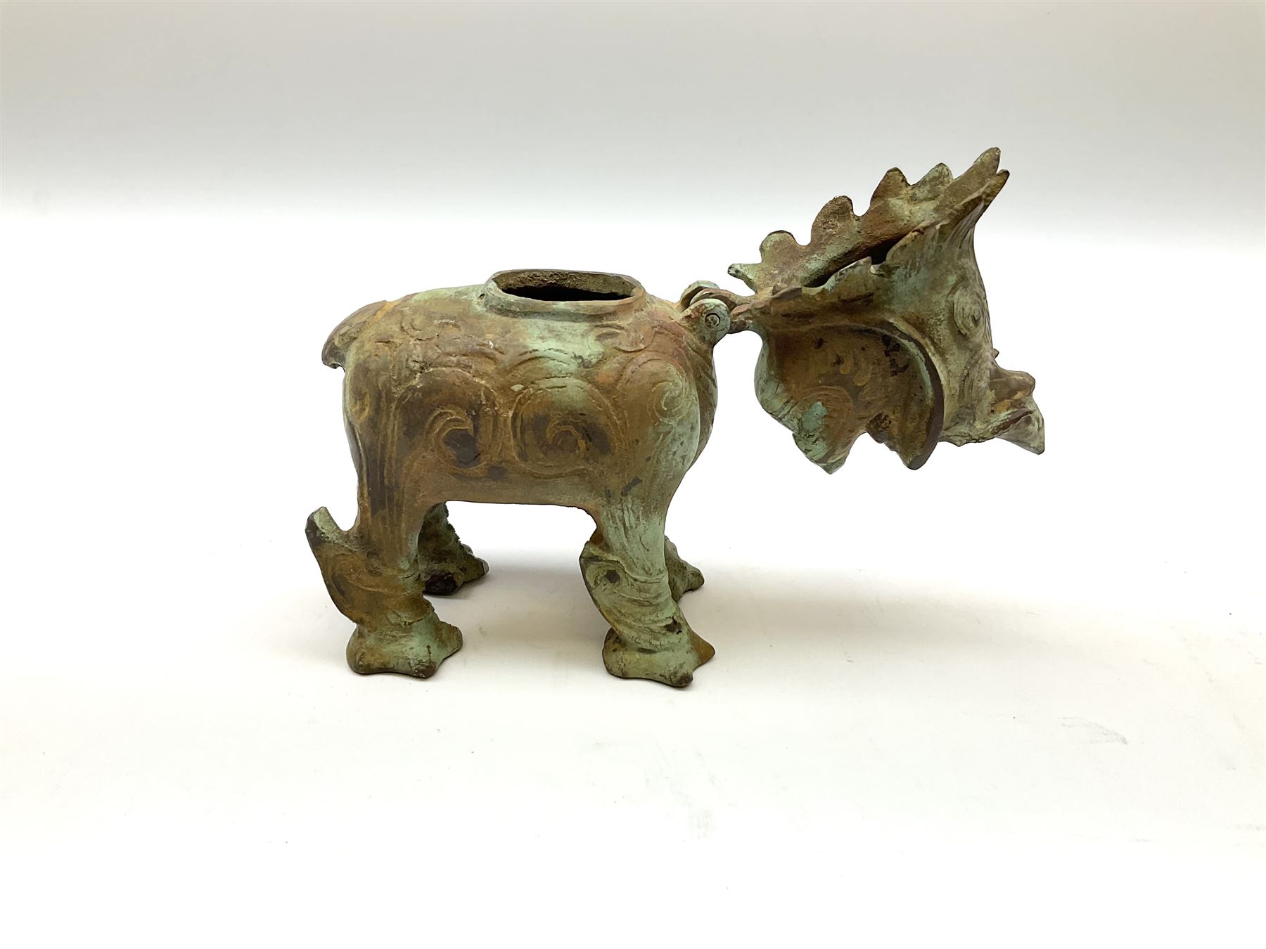 Brass incense burner modelled as a dog of foo - Image 5 of 14