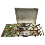 20th century Winsor & Newton aluminium artist's box