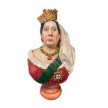 Large composite bust of Queen Victoria