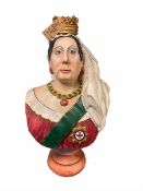 Large composite bust of Queen Victoria