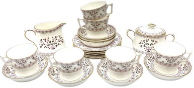 Royal Crown Derby Brittany pattern tea wares