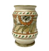 Crown Ducal vase decorated in 'Tudor Rose' pattern by Charlotte Rhead