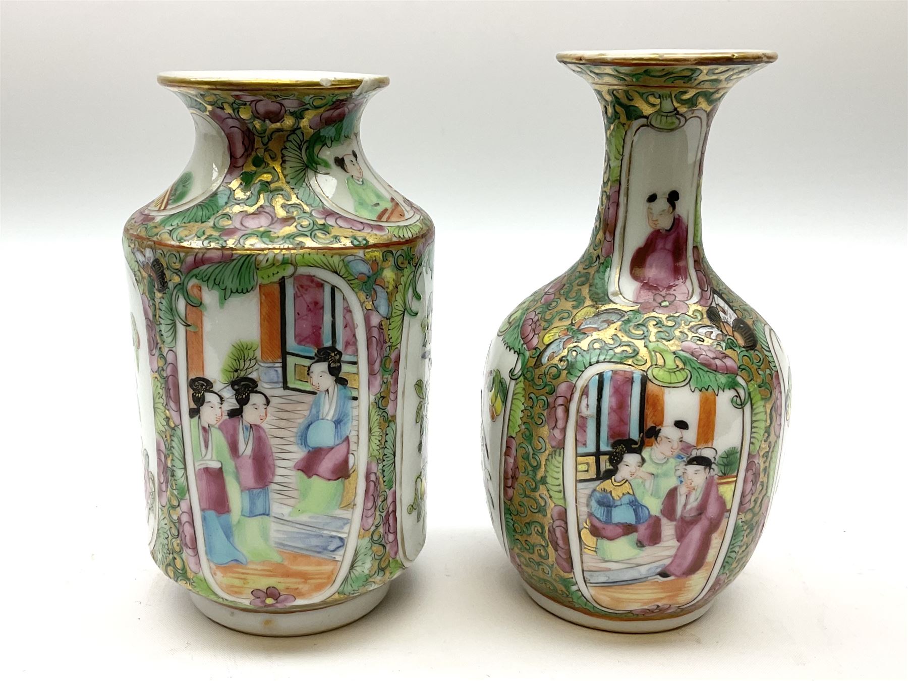 Two late 19th/early 20th century Chinese famille rose vases - Bild 3 aus 9