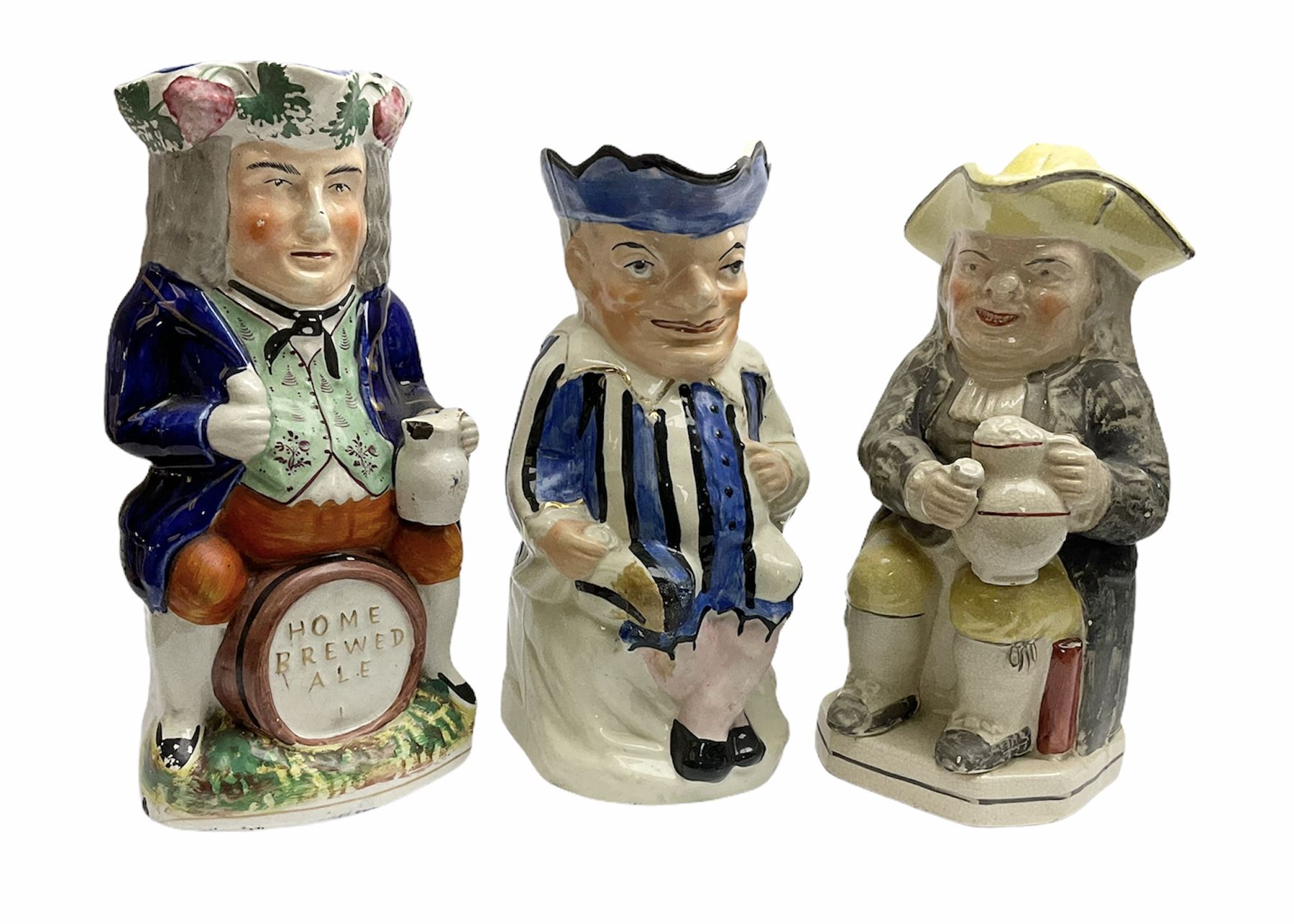 Three 19th Century Toby jugs