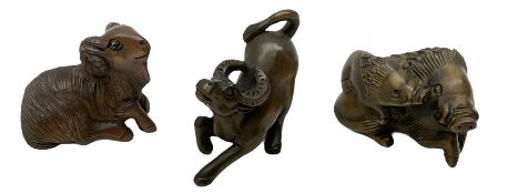 Three netsuke