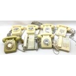 Collection of cream and ivory vintage telephones (7)