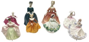 Royal Doulton Peggy Davies collection figures including Cherie HN2341