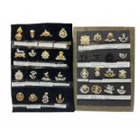 Collection of thirty-two reproduction military badges