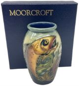 Moorcroft vase of slight ovoid form