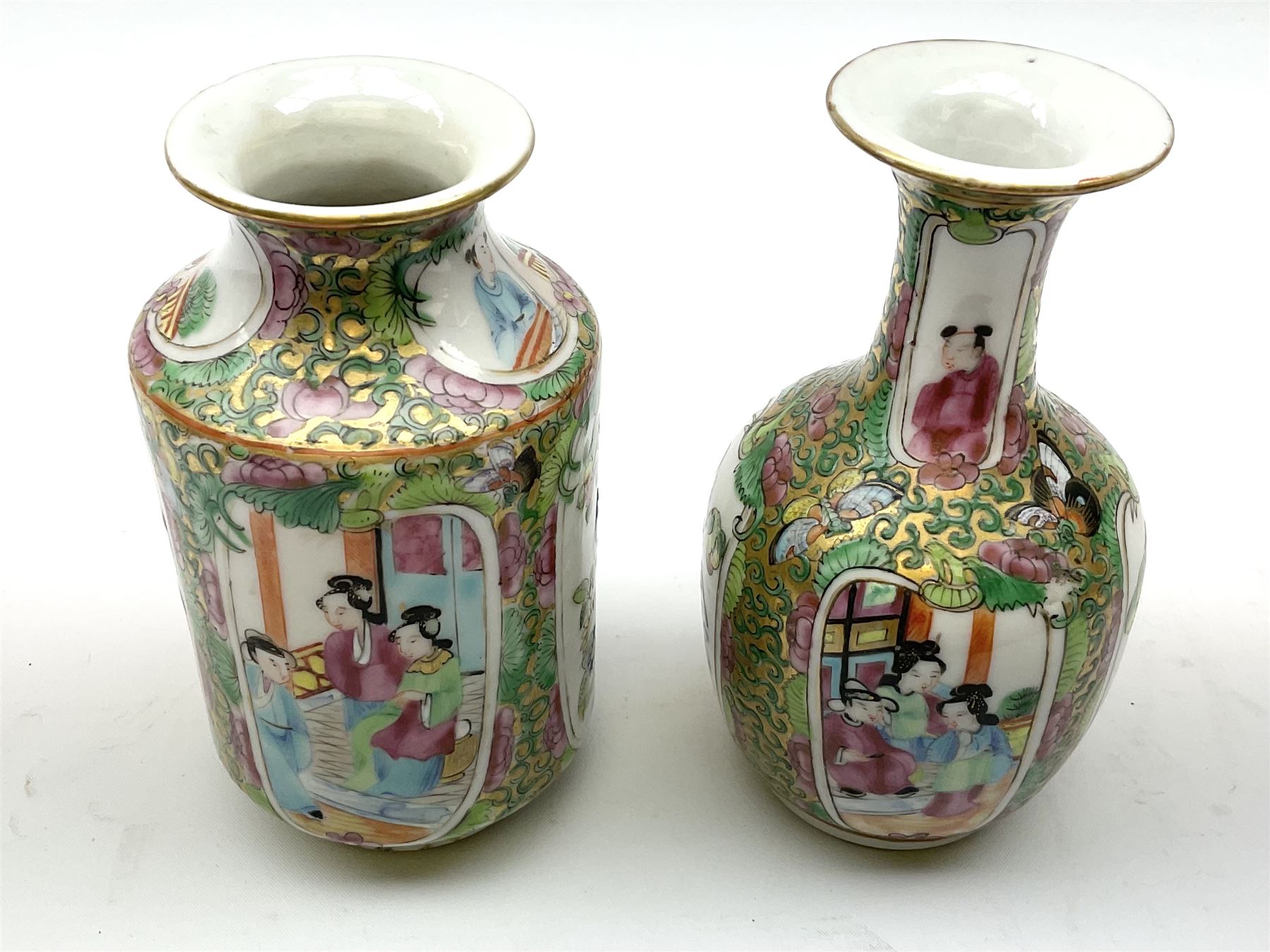 Two late 19th/early 20th century Chinese famille rose vases - Bild 5 aus 9