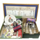 Commemorative ware to include Elizabeth II coronation glasses