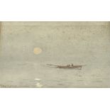 Ernest Dade (Staithes Group 1868-1934): Rowing in Open Water at Dawn