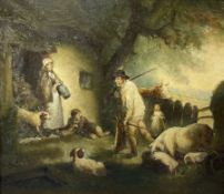 English School (19th century): Family Farmstead