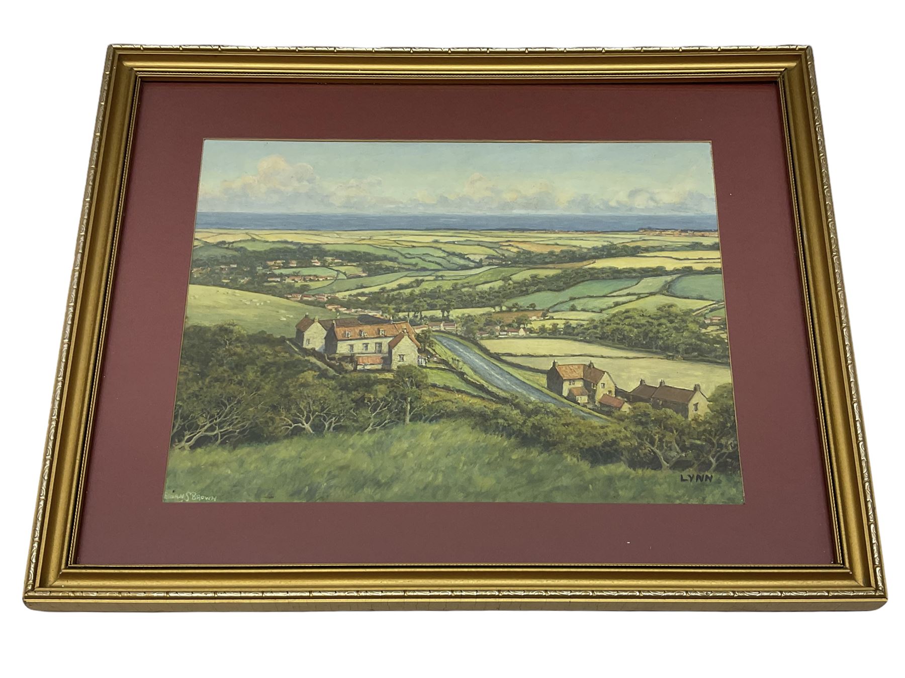 Nathan Stanley Brown (British 1890-1980): 'Blue Bank Sleights Nr. Whitby' - Image 2 of 4