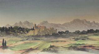 After HRH Charles Prince of Wales (British 1948-): View in the South of France