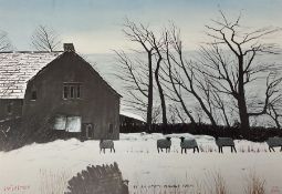 Peter Brook (British 1927-2009): 'Christmas by an Empty Pennine Farm'