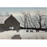 Peter Brook (British 1927-2009): 'Christmas by an Empty Pennine Farm'